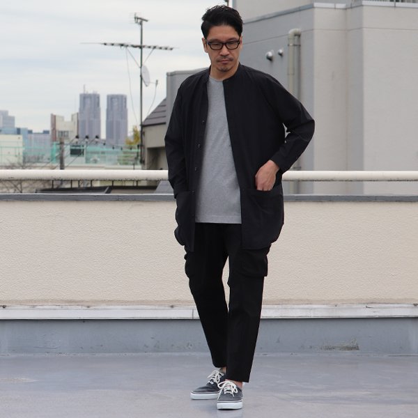 画像9: SOLOTEX(ソロテックス)DRY サッカーギンガム バンドカラー ツールポケ 9分袖シャツ【MADE IN JAPAN】『日本製』Upscape Audience