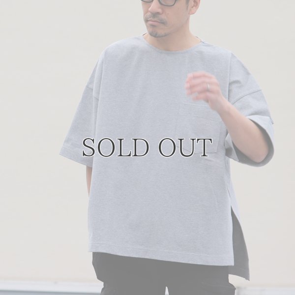 画像3: VORTEX 8オンス（MVS天竺）サイドスリット ハーフスリーブ ボクシーTee【MADE IN JAPAN】『日本製』/ Upscape Audience