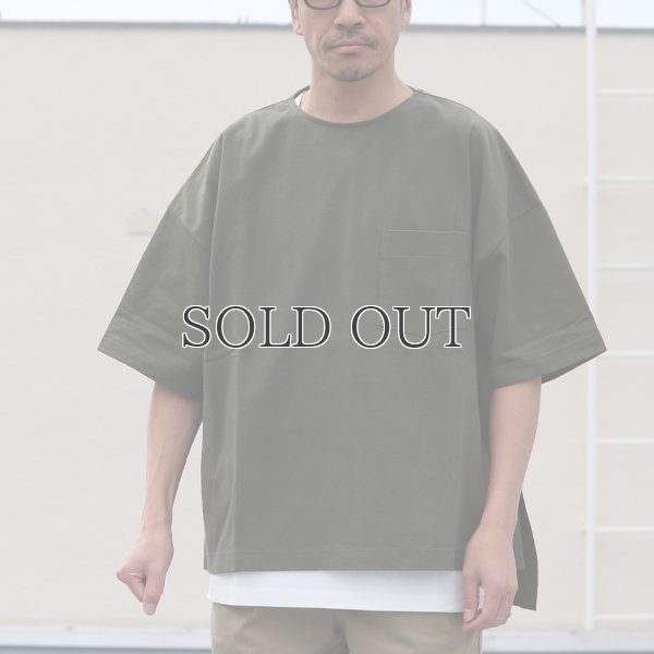 画像3: VORTEX 8オンス（MVS天竺）サイドスリット ハーフスリーブ ボクシーTee【MADE IN JAPAN】『日本製』/ Upscape Audience