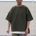 画像3: VORTEX 8オンス（MVS天竺）サイドスリット ハーフスリーブ ボクシーTee【MADE IN JAPAN】『日本製』/ Upscape Audience