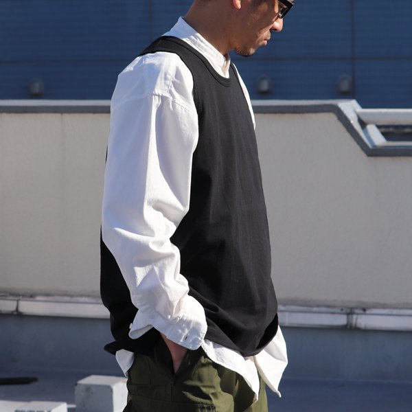 画像9: 丸胴 ヘビーウェイト(度詰天竺)10オンス サイドスリット ロングベストタンク【MADE IN JAPAN】『日本製』/ Upscape Audience