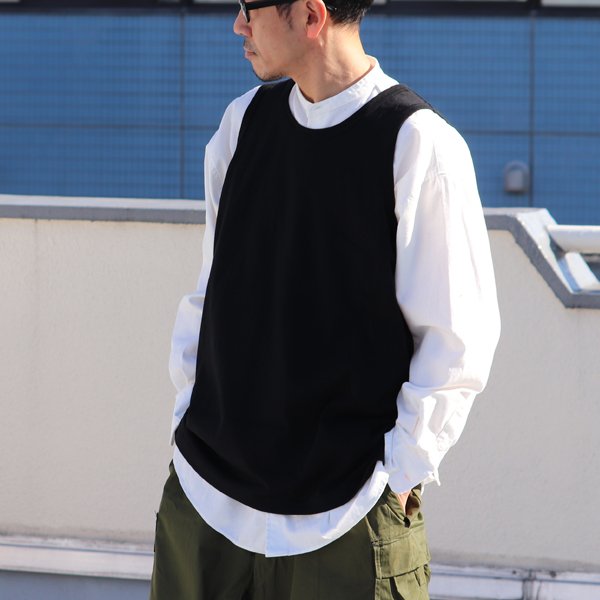 画像6: 丸胴 ヘビーウェイト(度詰天竺)10オンス サイドスリット ロングベストタンク【MADE IN JAPAN】『日本製』/ Upscape Audience