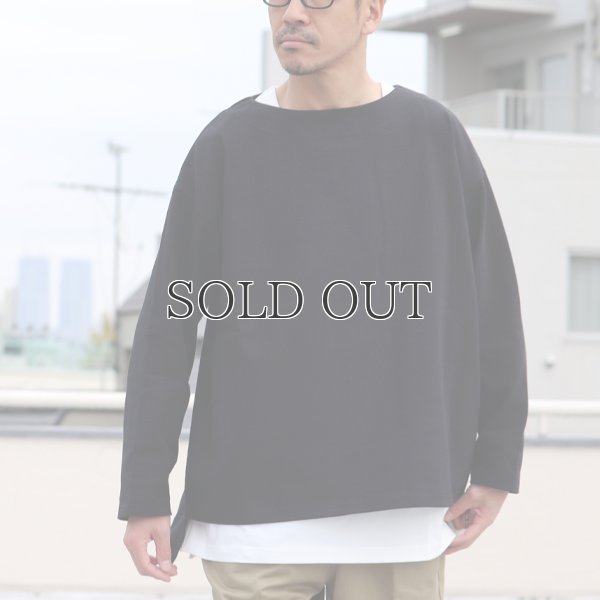 画像6: Basque10オンス（バスク天竺）フレンチボーダー ボートネック BOX Tee【MADE IN JAPAN】『日本製』/ Upscape Audience