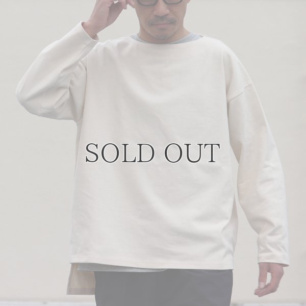 画像7: Basque10オンス（バスク天竺）フレンチボーダー ボートネック BOX Tee【MADE IN JAPAN】『日本製』/ Upscape Audience