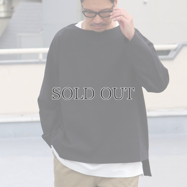 画像7: Basque10オンス（バスク天竺）フレンチボーダー ボートネック BOX Tee【MADE IN JAPAN】『日本製』/ Upscape Audience