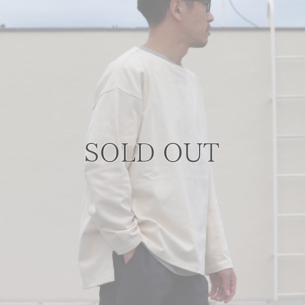 画像6: Basque10オンス（バスク天竺）フレンチボーダー ボートネック BOX Tee【MADE IN JAPAN】『日本製』/ Upscape Audience