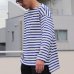 画像7: Basque10オンス（バスク天竺）フレンチボーダー ボートネック BOX Tee【MADE IN JAPAN】『日本製』/ Upscape Audience