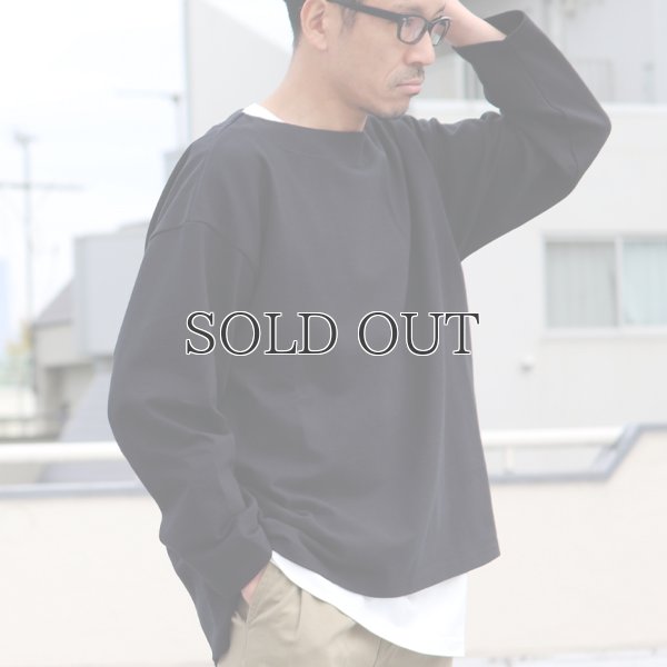画像4: Basque10オンス（バスク天竺）フレンチボーダー ボートネック BOX Tee【MADE IN JAPAN】『日本製』/ Upscape Audience