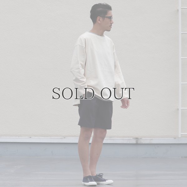 画像8: Basque10オンス（バスク天竺）フレンチボーダー ボートネック BOX Tee【MADE IN JAPAN】『日本製』/ Upscape Audience