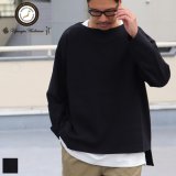Basque10オンス（バスク天竺）フレンチボーダー ボートネック BOX Tee【MADE IN JAPAN】『日本製』/ Upscape Audience