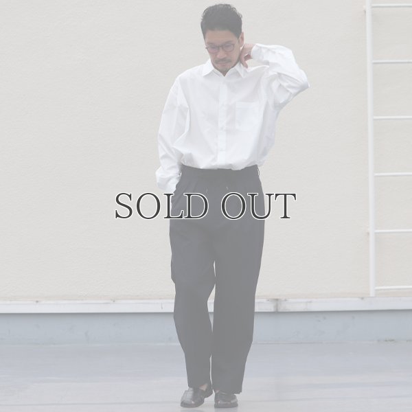 画像7: グリストーンW 綿ナイロン高密度ギャバ 2タック ワイドパンツ【MADE IN JAPAN】『日本製』/ Upscape Audience