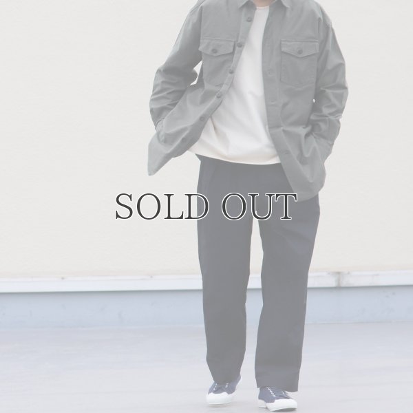 画像13: グリストーンW 綿ナイロン高密度ギャバ 2タック ワイドパンツ【MADE IN JAPAN】『日本製』/ Upscape Audience