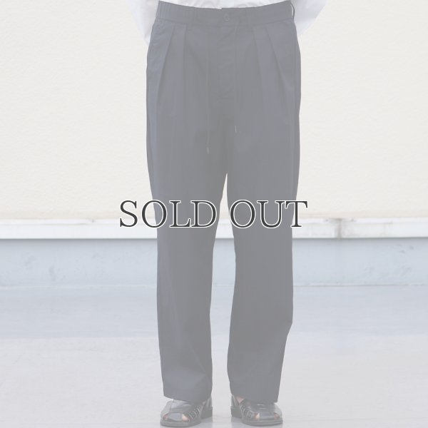 画像14: グリストーンW 綿ナイロン高密度ギャバ 2タック ワイドパンツ【MADE IN JAPAN】『日本製』/ Upscape Audience