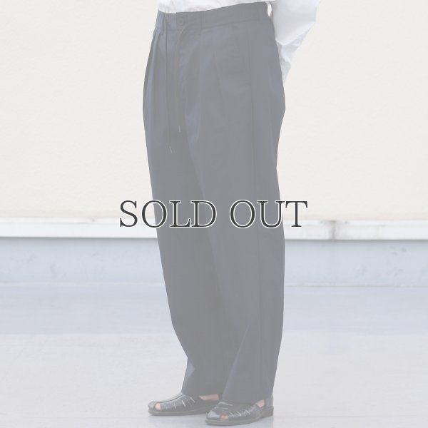 画像15: グリストーンW 綿ナイロン高密度ギャバ 2タック ワイドパンツ【MADE IN JAPAN】『日本製』/ Upscape Audience