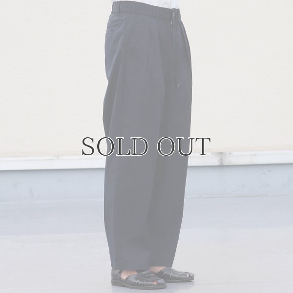 画像18: グリストーンW 綿ナイロン高密度ギャバ 2タック ワイドパンツ【MADE IN JAPAN】『日本製』/ Upscape Audience