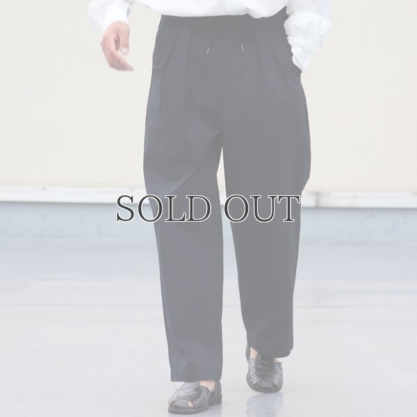 画像3: グリストーンW 綿ナイロン高密度ギャバ 2タック ワイドパンツ【MADE IN JAPAN】『日本製』/ Upscape Audience