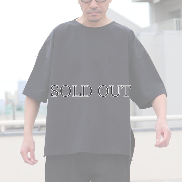 画像2: VORTEX 8オンス（MVS天竺）サイドスリット ハーフスリーブ ボクシーTee【MADE IN JAPAN】『日本製』/ Upscape Audience