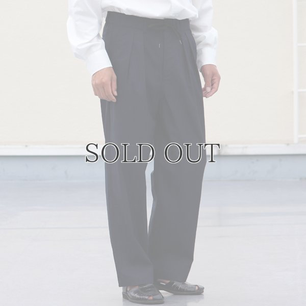 画像12: グリストーンW 綿ナイロン高密度ギャバ 2タック ワイドパンツ【MADE IN JAPAN】『日本製』/ Upscape Audience