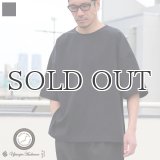 VORTEX 8オンス（MVS天竺）サイドスリット ハーフスリーブ ボクシーTee【MADE IN JAPAN】『日本製』/ Upscape Audience