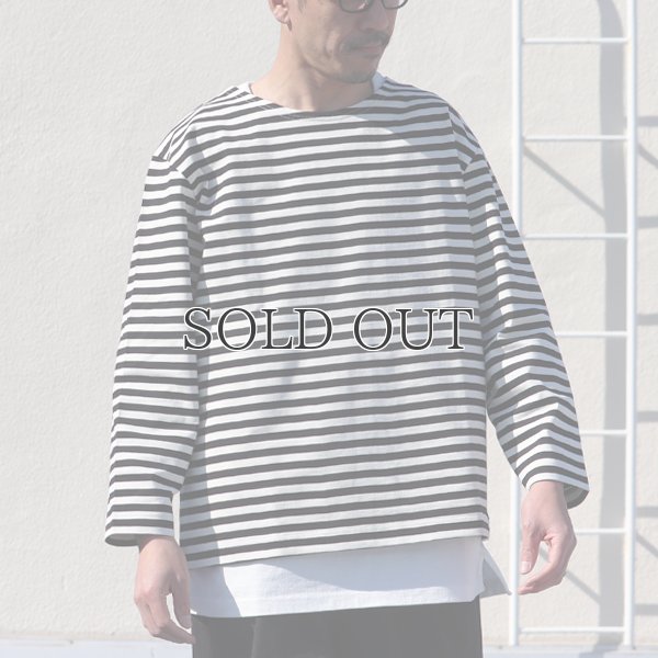 画像4: VORTEX 8オンス(MVS天竺)ロシアンボーダー ボートネック ボクシー Tee【MADE IN JAPAN】『日本製』/ Upscape Audience