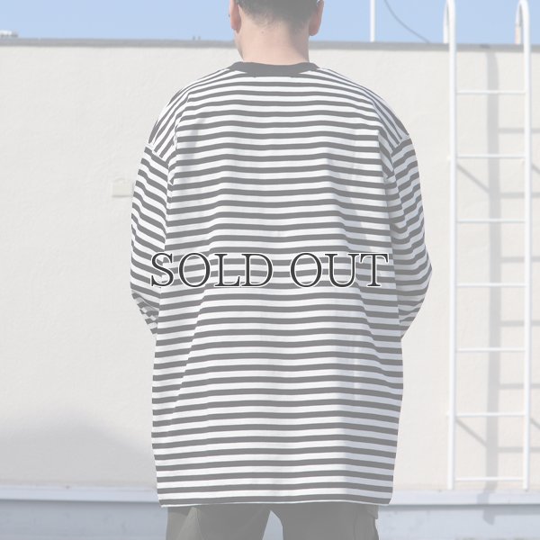 画像6: VORTEX 8オンス(MVS天竺)ロシアンボーダークルーネック 長袖Tee『MADE IN JAPAN』『日本製』 / Upscape Audience