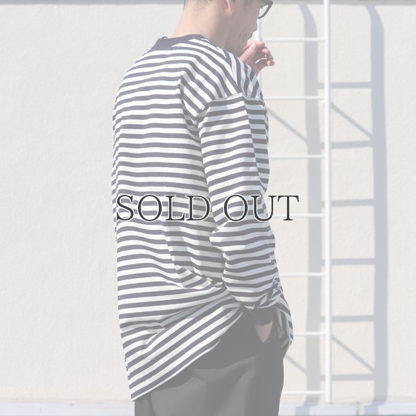 画像5: VORTEX 8オンス(MVS天竺)ロシアンボーダークルーネック 長袖Tee『MADE IN JAPAN』『日本製』 / Upscape Audience