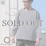 VORTEX 8オンス(MVS天竺）ロシアンボーダー ボートネック ボクシー Tee【MADE IN JAPAN】『日本製』/ Upscape Audience