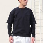 More photos2: Basque10オンス（バスク天竺）ガゼットポケS/S×ワッフル9分袖レイヤー Tee【MADE IN JAPAN】『日本製』/ Upscape Audience