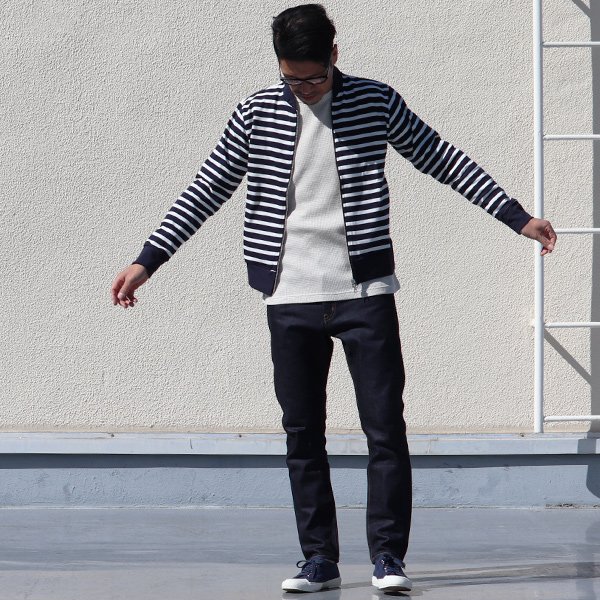 画像12: 【RE PRICE / 価格改定】Basque10オンス（バスク天竺）MA1ブルゾン【MADE IN JAPAN】『日本製』/ Upscape Audience