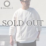 VORTEX 8オンス（MVS天竺）サイドスリット 七分袖 ボクシーTee【MADE IN JAPAN】『日本製』/ Upscape Audience