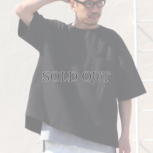 画像3: VORTEX 8オンス（MVS天竺）サイドスリット ハーフスリーブ ボクシーTee【MADE IN JAPAN】『日本製』/ Upscape Audience