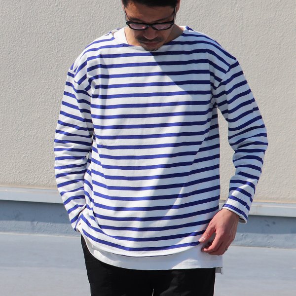 画像6: 【RE PRICE / 価格改定】Basque10オンス（バスク天竺）ボートネックビックカットソー長袖【MADE IN JAPAN】『日本製』 / Upscape Audience