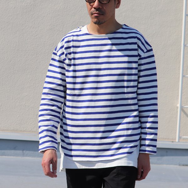 画像5: 【RE PRICE / 価格改定】Basque10オンス（バスク天竺）ボートネックビックカットソー長袖【MADE IN JAPAN】『日本製』 / Upscape Audience