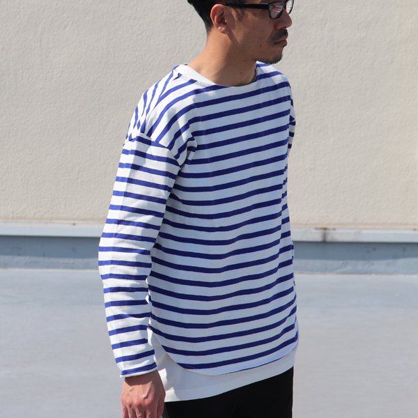 画像7: 【RE PRICE / 価格改定】Basque10オンス（バスク天竺）ボートネックビックカットソー長袖【MADE IN JAPAN】『日本製』 / Upscape Audience