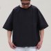 画像3: コットンリネンウェザー プルオーバー ハーフスリーブ 布帛シャツ ボクシーTee【MADE IN JAPAN】 『日本製』  / Upscape Audience