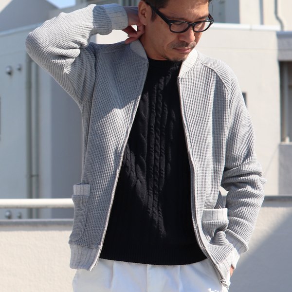 画像9: 【RE PRICE / 価格改定】ビッグワッフルMA1ブルゾン【MADE IN JAPAN】『日本製』 / Upscape Audience