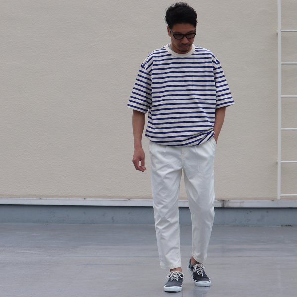 画像5: Basque 10オンス ( バスク天竺 ) ドローコード ヘムアジャスター ハーフスリーブ Tシャツ【MADE IN JAPAN】『日本製』/ Upscape Audience