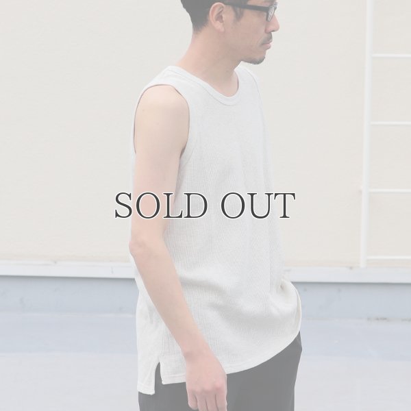 画像12: 度詰ワッフル6.6オンス  サイドスリット ロングベストタンク【MADE IN JAPAN】『日本製』/ Upscape Audience