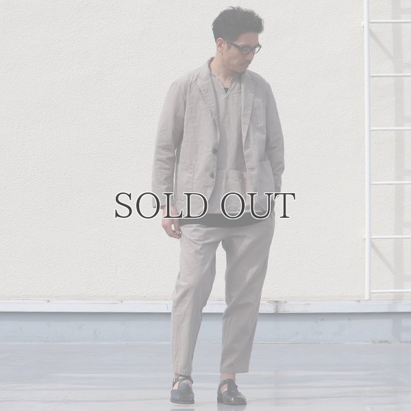 画像13: 綿麻ビンテージソフトキャンバス スリーピング キーネック プルオーバーシャツ【MADE IN JAPAN】『日本製』 / Upscape Audience