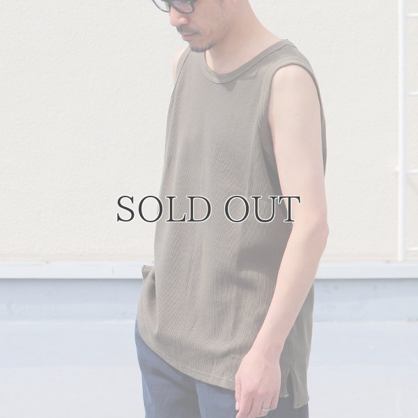 画像18: 度詰ワッフル6.6オンス  サイドスリット ロングベストタンク【MADE IN JAPAN】『日本製』/ Upscape Audience