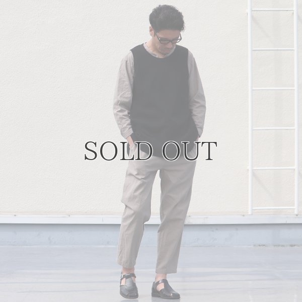 画像14: 綿麻ビンテージソフトキャンバス スリーピング キーネック プルオーバーシャツ【MADE IN JAPAN】『日本製』 / Upscape Audience