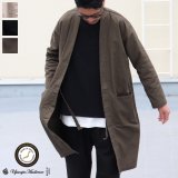 【RE PRICE / 価格改定】綿麻ムラ糸サージサムエガウン_Coat【MADE IN JAPAN】『日本製』/ Upscape Audience