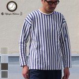 Basque10オンス（バスク天竺）ストライプ 長袖 Tee 【MADE IN JAPAN】『日本製』 / Upscape Audience