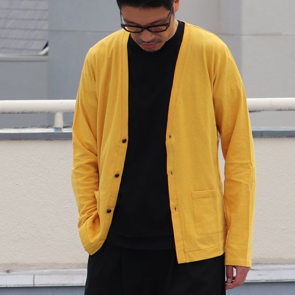 画像7: 【RE PRICE / 価格改定】ラフィー天竺3くるみボタンVネックカーディガン【MADE IN JAPAN】『日本製』/ Upscape Audience