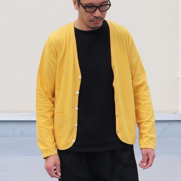 画像4: 【RE PRICE / 価格改定】ラフィー天竺パインピング長袖カーディガン【MADE IN JAPAN】『日本製』/ Upscape Audience