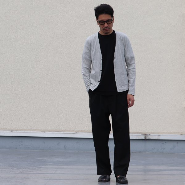 画像6: 【RE PRICE / 価格改定】ラフィー天竺くるみボタンVネック長袖カーディガン【MADE IN JAPAN】『日本製』/ Upscape Audience