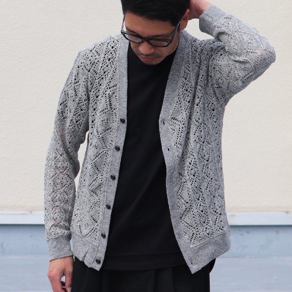 画像8: 【RE PRICE / 価格改定】麻混トルテサマーニット長袖カーディガン【MADE IN JAPAN】『日本製』/ Upscape Audience