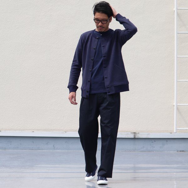 画像7: 【RE PRICE / 価格改定】ソフトエアー裏毛ノーカラーブルゾン【MADE IN JAPAN】『日本製』/ Upscape Audience