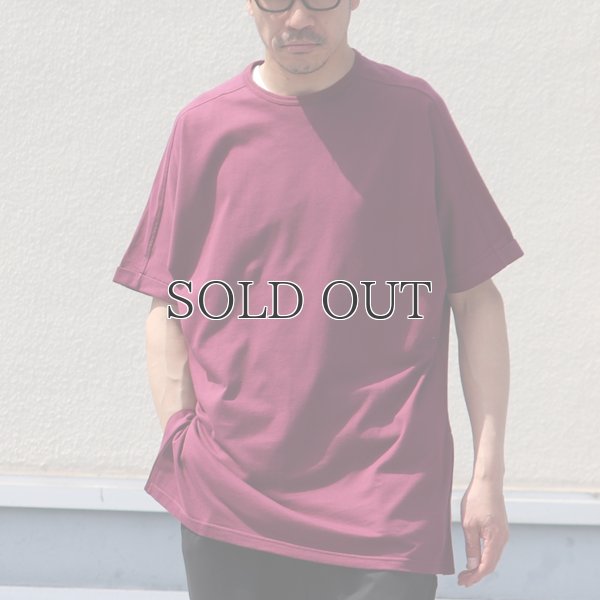 画像3: コーマ天竺クルーネックロールアップサイドスリットロングオーバーサイズ5分袖TEE【MADE IN JAPAN】『日本製』/ Upscape Audience 