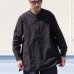 画像5: 馬布ヴィンテージフィニッシュバンドカラースクエアロングシャツ【MADE IN JAPAN】『日本製』/ Upscape Audience